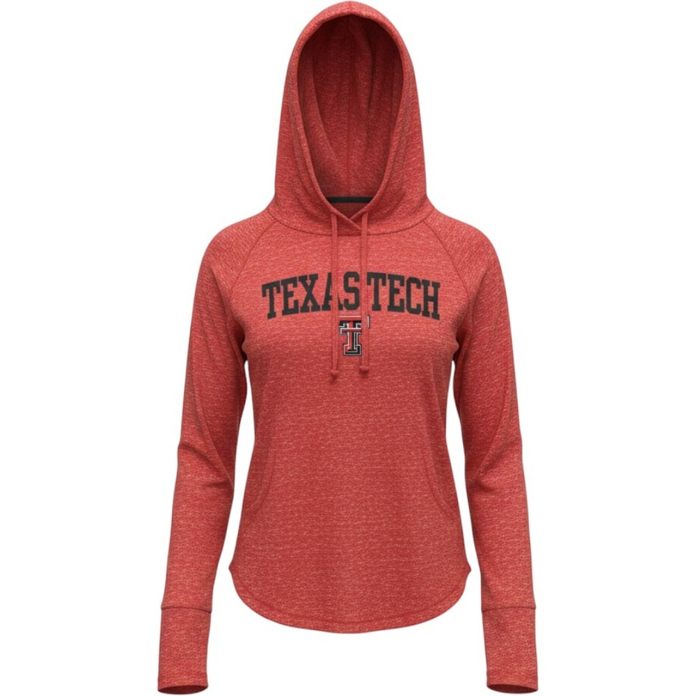 Pressbox Texas Tech Red Raiders Hoodie Red Heathered Wreck Em Tech Large